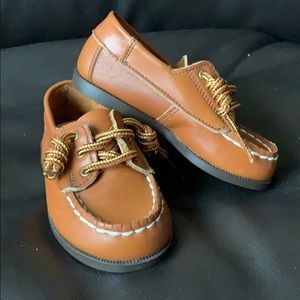 Stride Rite leather boat shoes toddler size 5
